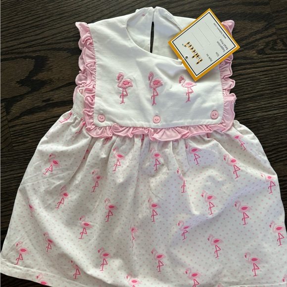 nwt Babeeni 18 month dress with flamingos - Picture 3 of 3